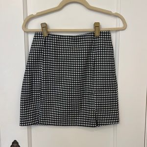 Eyeshadow Black White Gingham Skirt (S)